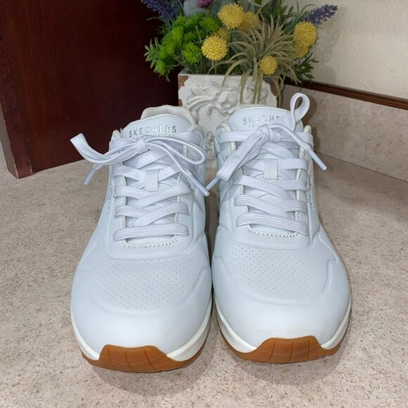 Skechers Street Uno Womens Sneakers White Size 8.5 Air-Cushioned Design Comforta - Picture 6 of 11